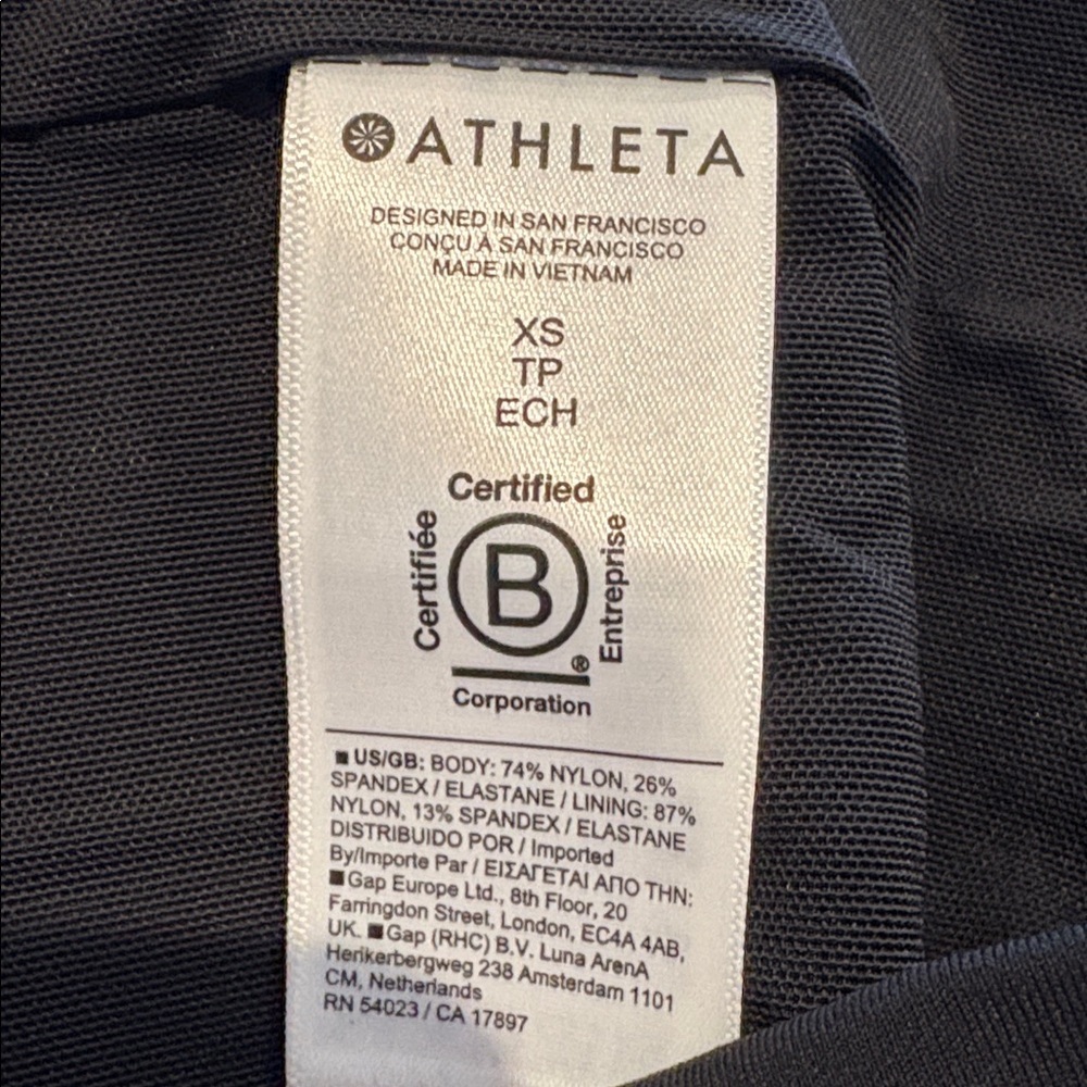 NWOT Athleta Delancey Black Dress size XS - Picture 5 of 7